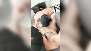 Mischievous bottom takes monstrous chisel