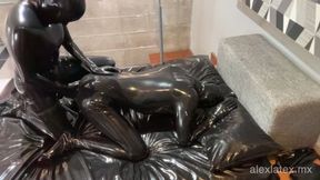 First pegging in latex! With Gloomy Babe, Part 2 - Alex Latex