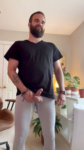 Afternoon big balls jacking off session