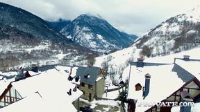 Haley Hill and Katrin Wonder Why Skiing When You Can Suck a Cock...