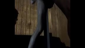 Connie&rsquo_s dildo outdoors