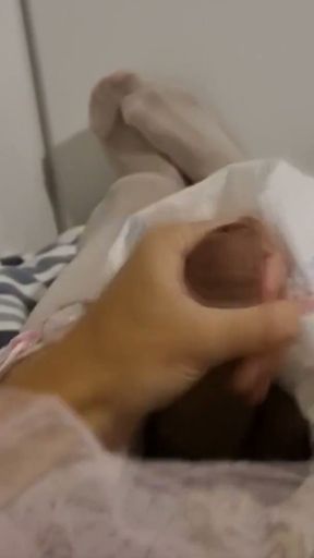 Diaper Sissy Huge Cumshot   Clip 1