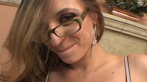 interraccial threesome for a poor slut eating cum