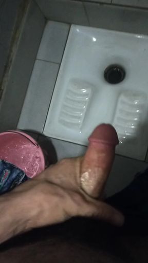 Masturbation and Ejaculation in the Bathroom