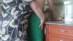 She jerked off my cock and helped me cum 3