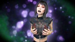 Hot, sensual Gothic tit worship - JOI, Halloween, Goth