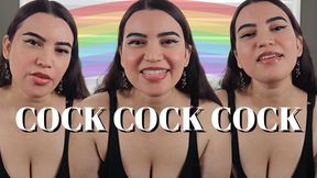 Cock, Cock, Cock - Encouraged Bi Mind Fuck with Countess Wednesday - Make Me Bi, Imposed Bi, Gay Encouragement MP4 1080p