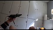 Massaging my lubed hole like a clit after pulling out huge plug, vocal cumshot moaning