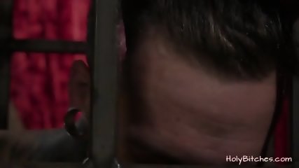 Mistress Veruca James pegging a guy