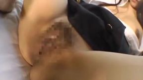 Flat-chested Asian Babe Deepthroating in Point of View