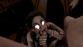 lara croft threesome adventure