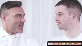 SayUncleNetwork.com - Cute Mormon jock fingered wide open then doggystyle raw fucked