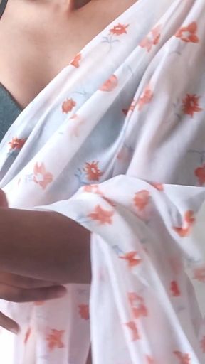 Your 18 yr old didi wearing sexy saree with showing some pussy hairs   Clip 1