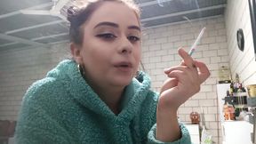 I Smoke in a Plush Hoodie