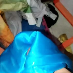 Satin silk handjob porn - Satin blue lehnga handjob of neighbour (138)