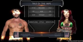 Luna Legend Takes on Nathan Bronson in Mixed Wrestling Mayhem