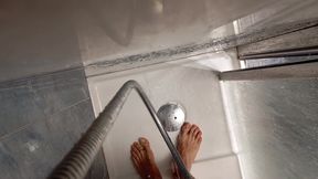 The Pig Shows You His Cumshot After Jerking off and Takes a Shower for You