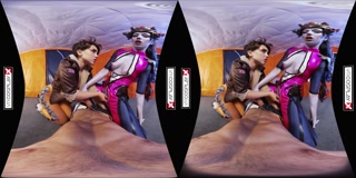 VR Cosplay X CFNM Threesome With Widowmaker And Tracer VR Porn