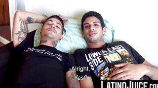 LatinoJuice.com - Two horny latin guys Kendro and Ivan relish every inch of my gigant
