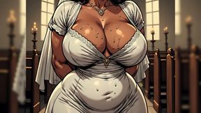 Sexy Indian Women in Church (ai Art)