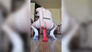 Puppy and humungous fuck stick
