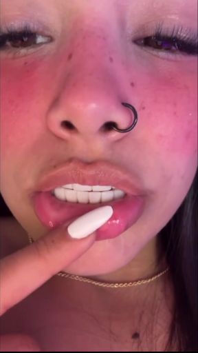Petite Latina fingering herself in POV ass cam show
