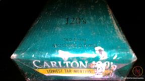 CARLTON 120s menthol inside