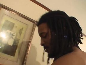 Well hung black dude drills white honey bunch Marley Mason in red outfit