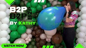 Country Girl's Worldly Burst: Kathy's Global Balloon Pop - 4K