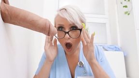 ”The sexy Nurse Angel Wicky Gets A Glory Hole Ass Fuck”