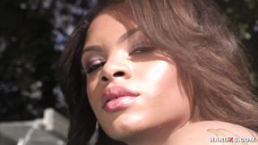 ”Voluptuous black pornstar in ass fucking action”