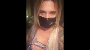 Cri-criminal TS masked ready to fuck guys in the butt