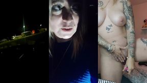 je m exhib et me god la chatte sur un parking rempli de routier , j ai adorer et...