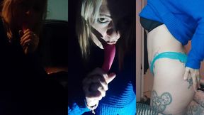 je m exhib et me god la chatte sur un parking rempli de routier , j ai adorer et...