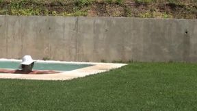 Homemade video of a submissive housewife outdoor makes me blowjob on a summer afternoon