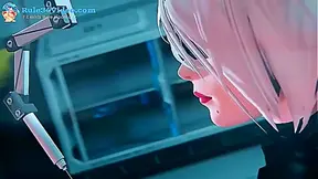 NieR Automation: Steamy Encounter with Alluring Android Women in 3D Fantasy