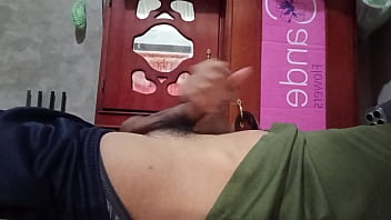 young man with a big cock recording himself