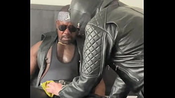 BDSM Leather Polish &amp_ Perennial Muscle Worship, Nippleplay &amp_ Cock Sucking