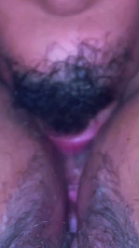 A lustful masseur caught the MILF off guard and licked her all over from behind, exploring her hairy pussy   Clip 1