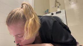 Crazy Blowjob with a Lot of Saliva