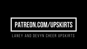 Laney and Devyn Cheerleader Upskirts
