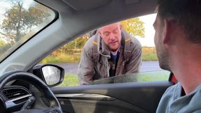 Gay Hitchhiker Pays For Car Ride With Bussy