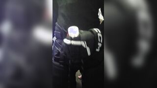 Hockey Jock pulverizes fleshlight - UTTER FLICK