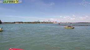 ”lesbos venture naked into paradisiacal places in Brazil”