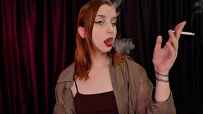 Girl Next Door Cigarette Smoking Fetish Petite Redhead