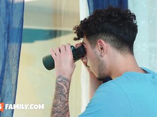 Hawt Lalin girl mother I'd like to fuck Brandy Salazar gets thick stepson's wang her moist excited twat