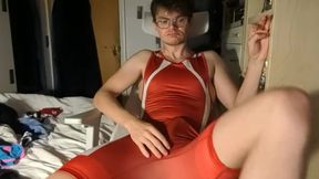 Cheeky Brit Edging in Asics Wrestling Singlet