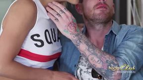 Two hot teens fuck their driving instructor at a German sex club
