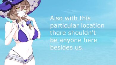JOI ruined by nude beach paizuri with big tits HD hentai