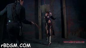 Inflicting pang on beauty'_s jugs with salacious toy gratifying